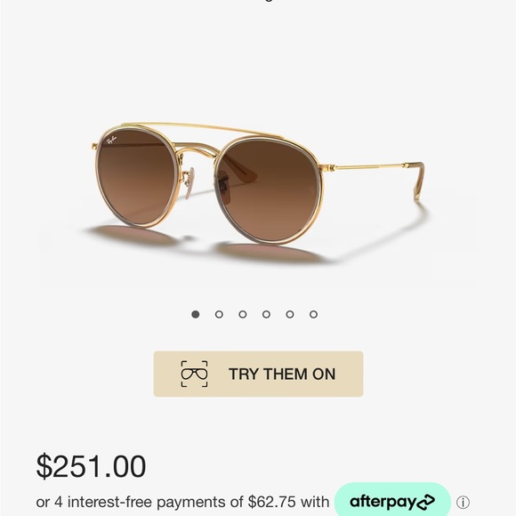 Ray-Ban sunglasses - round double bridge - Picture 4 of 4